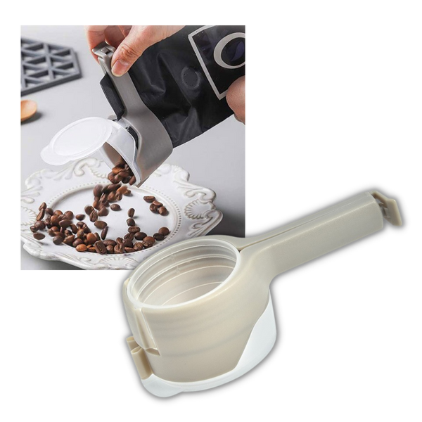Two Pack Reusable Bag Clip With Lid Keeps Snacks Fresh And Airtight