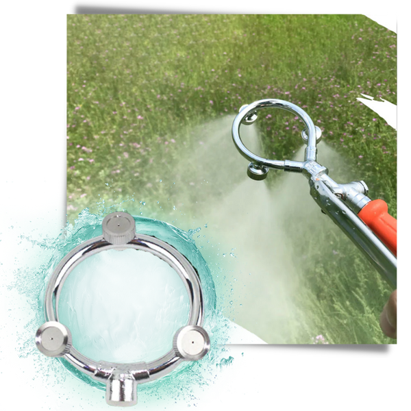 Triple Head Garden Watering Nozzle Delivers Efficient Spraying