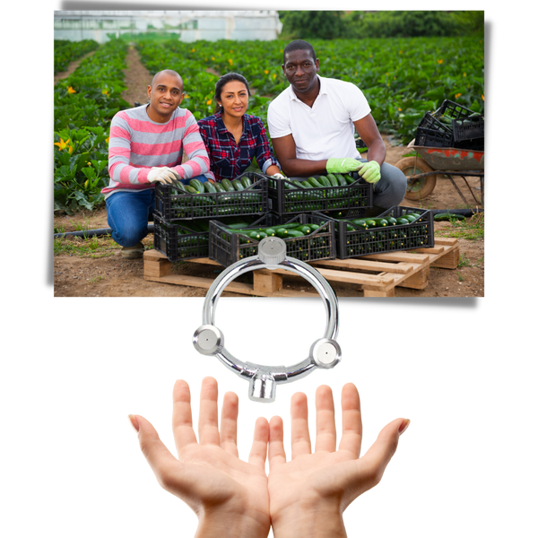 Triple Head Garden Watering Nozzle Delivers Efficient Spraying