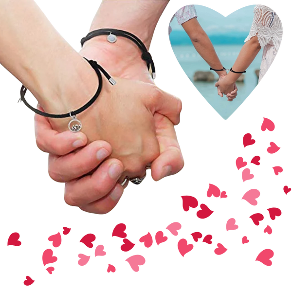 Couples Magnetic Bracelets Set For Long Distance Bonding