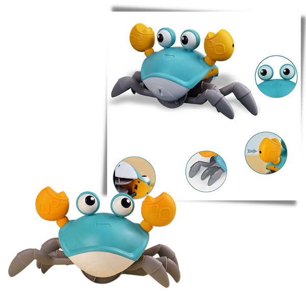 Smart Crab Toy With Motion Sensor For Toddlers Develops Walking Skills