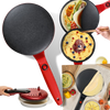Electric Crepe Maker With Nonstick Surface For Quick Cooking