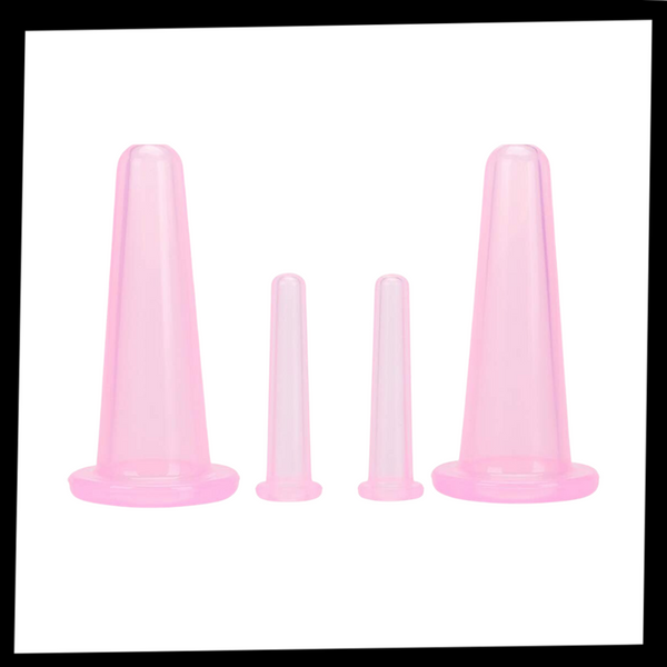 Silicone Facial Massage Cups Set Boosts Facial Circulation