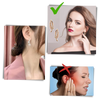 Gold And Silver Cross Curved Earrings With Sparkling Stones