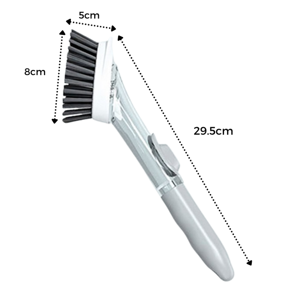 Soap Dispensing Dish Brush For Gentle Scratch Free Cleaning