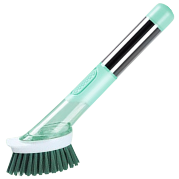 Soap Dispensing Dish Brush For Gentle Scratch Free Cleaning