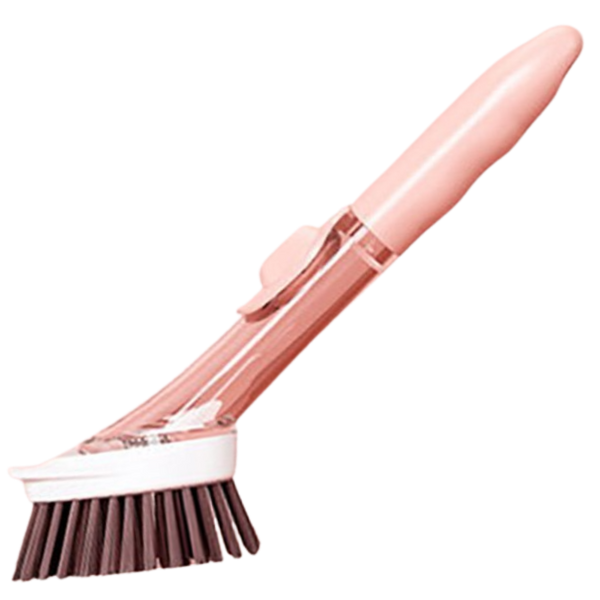 Soap Dispensing Dish Brush For Gentle Scratch Free Cleaning