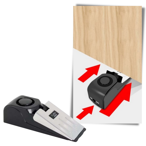 Door Stop Alarm With Anti Slip Base For Easy Home Protection
