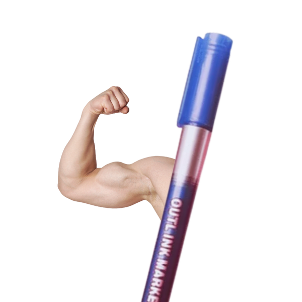 Eight-Pack Double-Line Marker Pens for Long-Lasting Colors