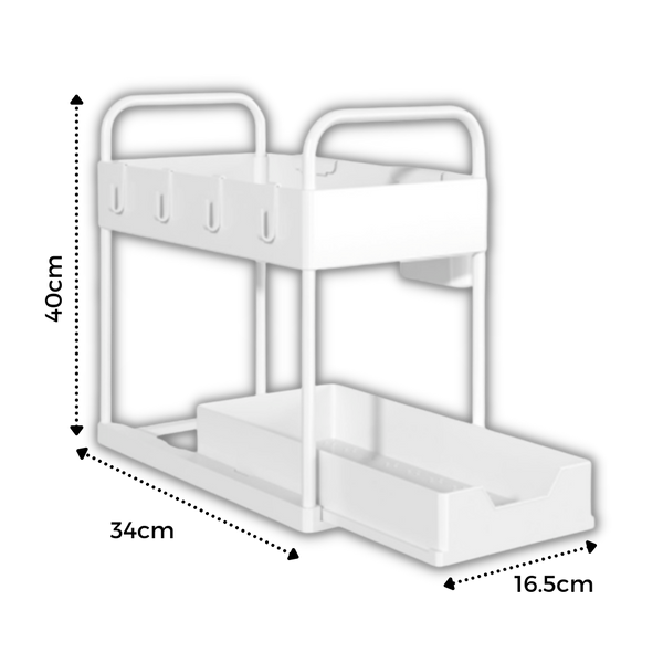 Two Drawer Spice Organizer For Streamlined Kitchen Storage