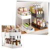 Two Drawer Spice Organizer For Streamlined Kitchen Storage