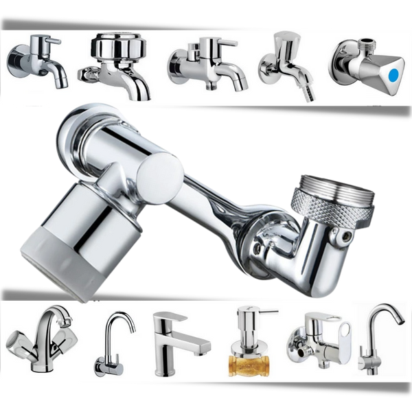 Rotating Faucet Extender With Anti Splash To Prevent Wet Floors