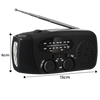 Hand Crank Emergency Radio With Waterproof Durability And Multiple Charging