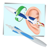 Silicone Spiral Ear Cleaner Tool For Gentle Ear Wax Removal