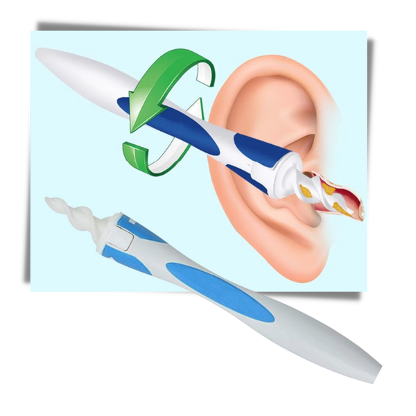 Silicone Spiral Ear Cleaner Tool For Gentle Ear Wax Removal