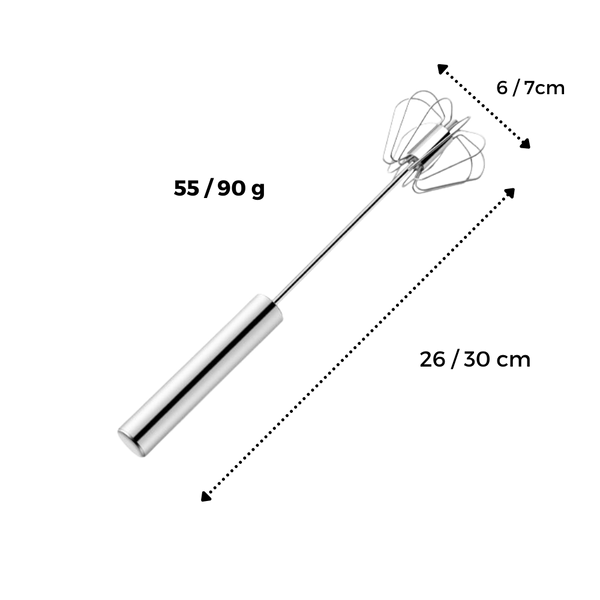 Hand Crank Egg Beater With Stainless Steel Build For Effortless Mixing