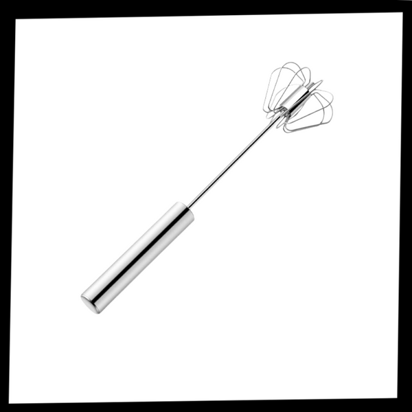 Hand Crank Egg Beater With Stainless Steel Build For Effortless Mixing