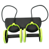 Core Roller With Resistance Bands For Full Body Home Workout