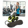 Core Roller With Resistance Bands For Full Body Home Workout