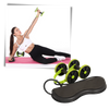 Core Roller With Resistance Bands For Full Body Home Workout