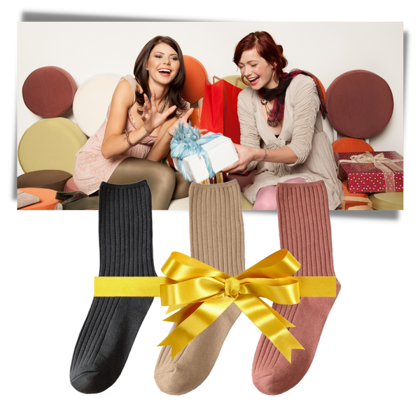 Ribbed Cotton Socks For Women Three Pairs For All Day Comfort