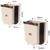 Hanging Expandable Waste Bin With Premium Space Saving Design