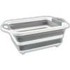 Foldaway Kitchen Cutting Board With Built In Drain Basket