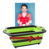 Foldaway Kitchen Cutting Board With Built In Drain Basket