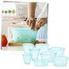 Eight-Pack Reusable Silicone Food Bags Keep Food Fresh, Leakproof Storage