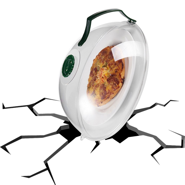 Microwave Splash Guard For Cleaner Reheating And Easy Cleanup