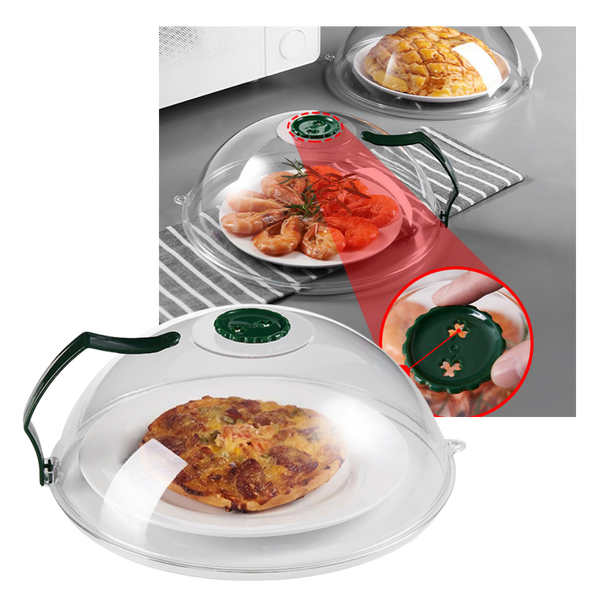 Microwave Splash Guard For Cleaner Reheating And Easy Cleanup
