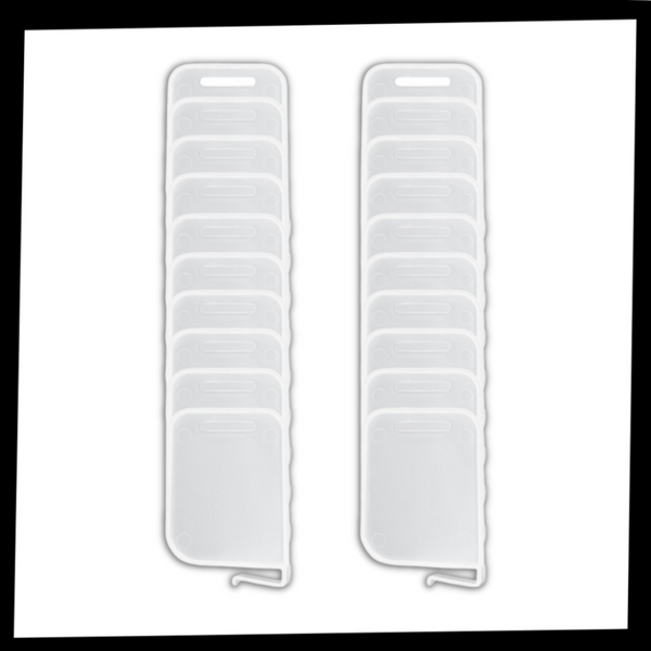 Refrigerator Shelf Dividers Set 20 Pack Space Saving Organizer