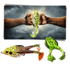 Realistic Silicone Frog Lure With Dual Hooks For Higher Strike Rate