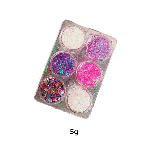 Face and Body Glitter Kit for Radiant Long Lasting Shine
