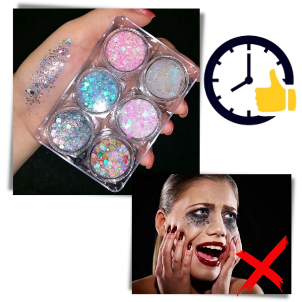 Face and Body Glitter Kit for Radiant Long Lasting Shine