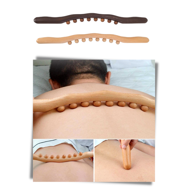 Natural Wood Muscle Massager For Deep Relaxation And Pain Relief