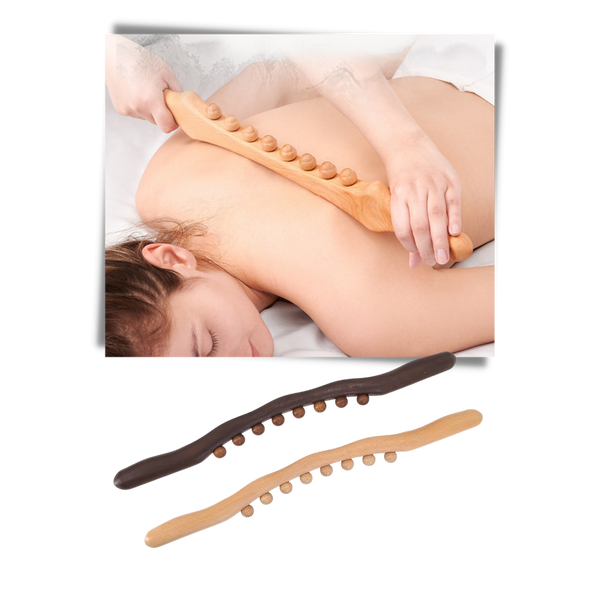 Natural Wood Muscle Massager For Deep Relaxation And Pain Relief