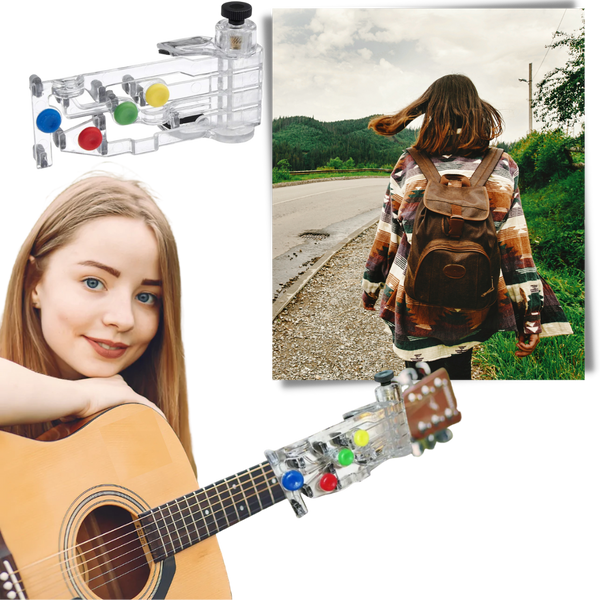 Portable Guitar Chord Learning Aid For Easy On The Go Practice