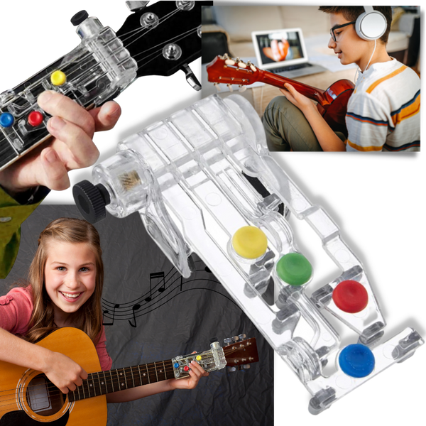 Portable Guitar Chord Learning Aid For Easy On The Go Practice