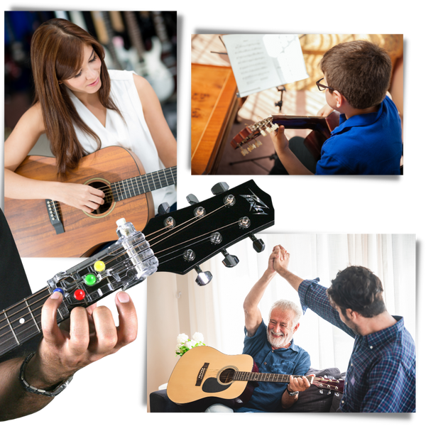 Portable Guitar Chord Learning Aid For Easy On The Go Practice