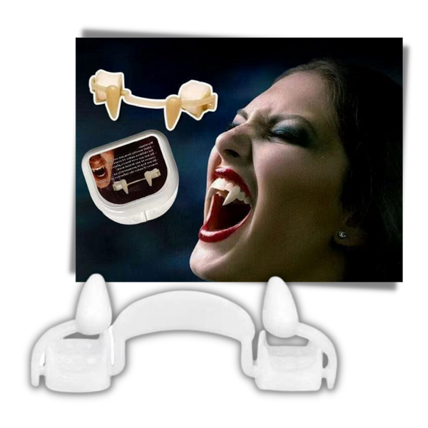 Realistic Vampire Fangs With Hidden Extendable Design For Halloween Costumes