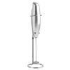 Stainless Steel Handheld Milk Frother With Stand For Creamy Latte Foam