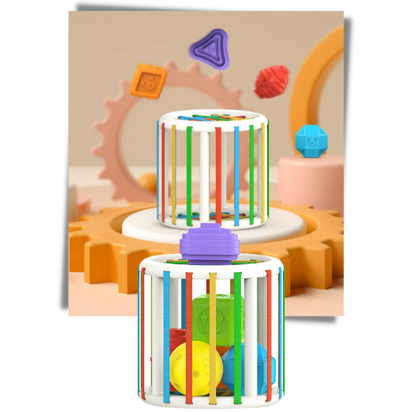Colorful Shape Blocks Toy for Kids Develops Motor and Cognitive Skills