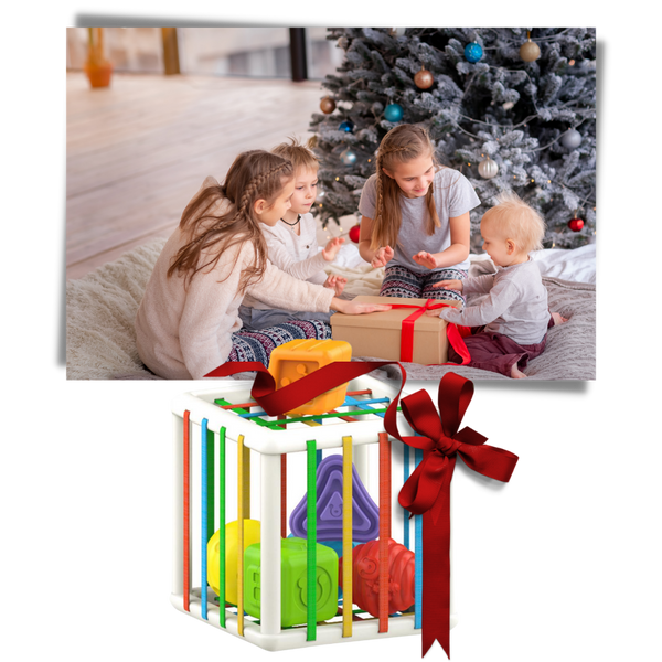 Colorful Shape Blocks Toy for Kids Develops Motor and Cognitive Skills