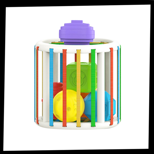 Colorful Shape Blocks Toy for Kids Develops Motor and Cognitive Skills