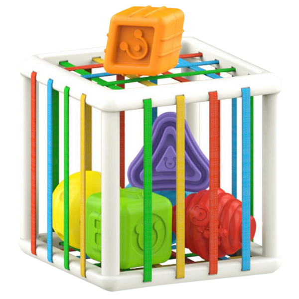Colorful Shape Blocks Toy for Kids Develops Motor and Cognitive Skills