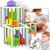Colorful Shape Blocks Toy for Kids Develops Motor and Cognitive Skills