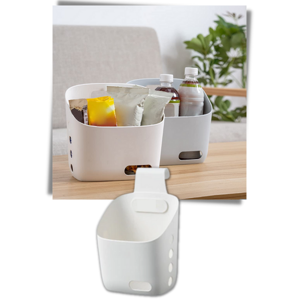 Three Pack Hanging Storage Baskets For Easy Home Organization