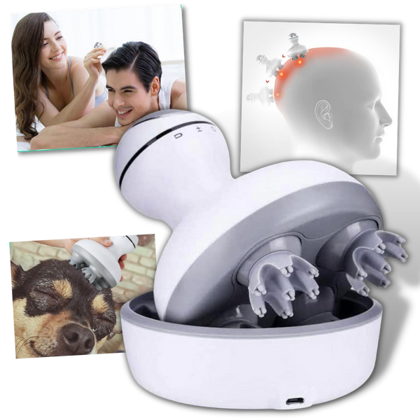 Cordless Scalp Massager for Headache Relief and Stress Reduction