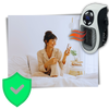 Compact Ceramic Heater With Fast Heating Auto Shutoff Remote Control